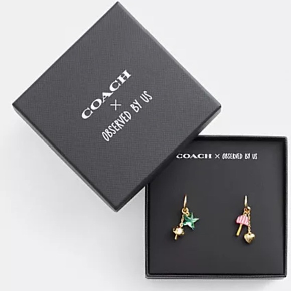 Coach x Observed By Us Gold Earrings - Picture 1 of 5